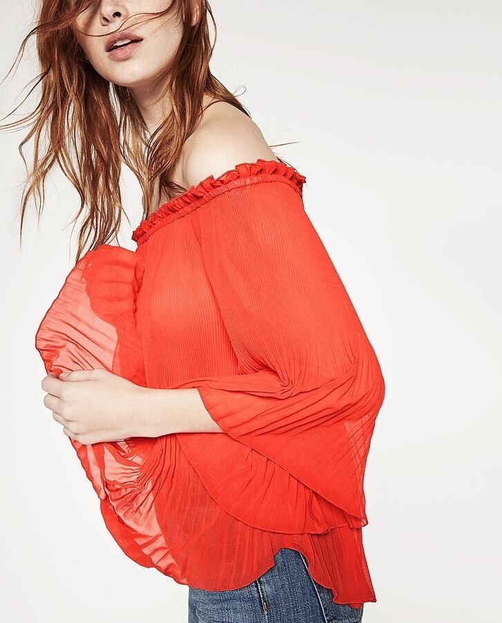 Blusón rojo de Zara