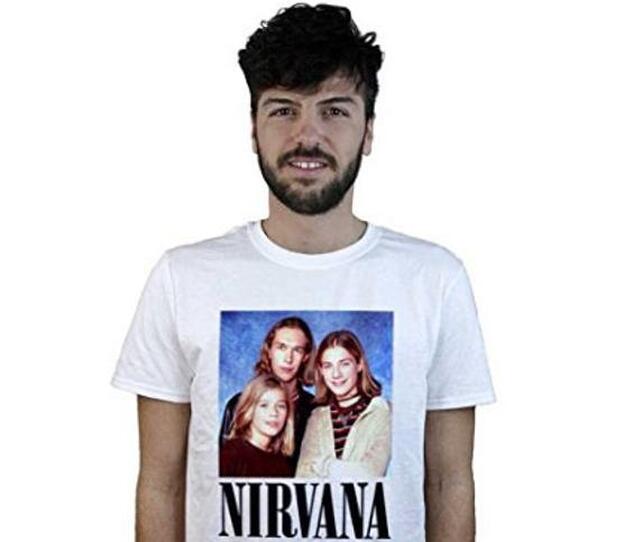 Camiseta de Nirvana con imagen de Handson