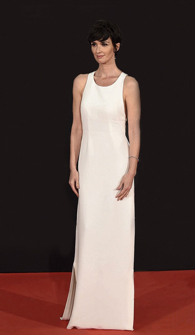 Paz Vega posa en los últimos premios Goya vestida de Calvin Klein.