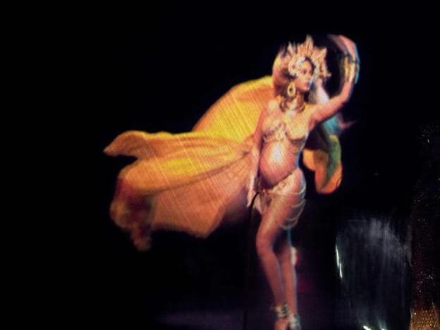 Beyoncé destapa su embarazo sobre el escenario del Staples Center./cordon press.