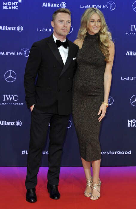 La alfombra roja de los Premios Laureus: Ronan y Strom Keating
