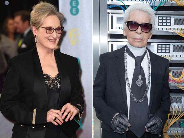 Meryl Streep y Karl Lagerfeld, enfrentados en los medios./gtres.