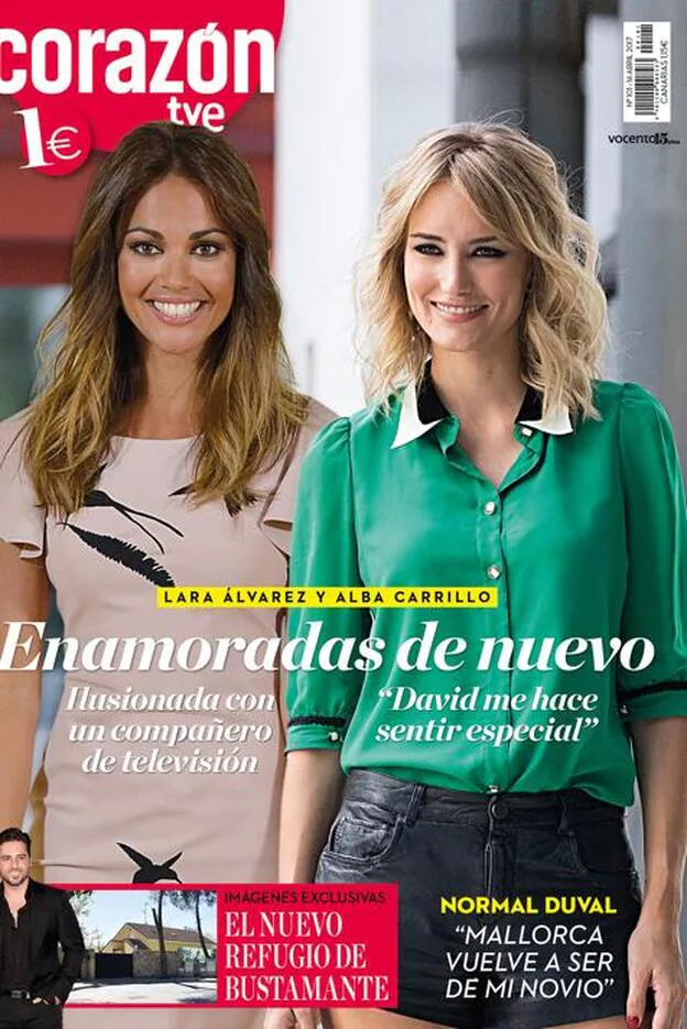 Lara Álvarez y Alba Carrillo, protagonistas de la portada de 'Corazón'./