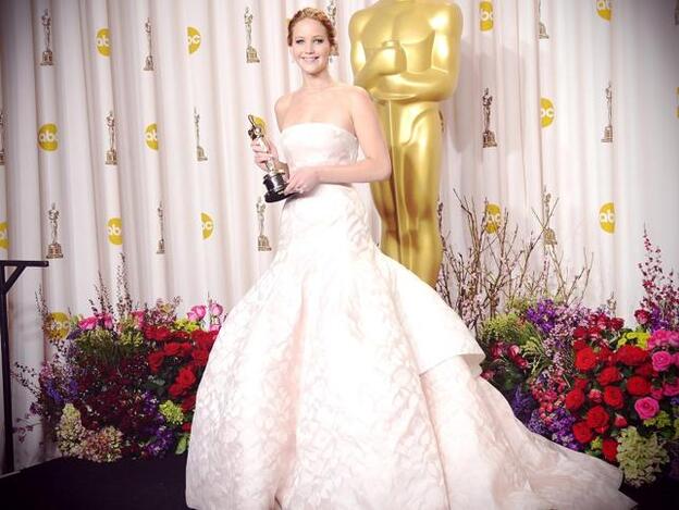 Vestido de Jennifer Lawrence en los Oscar/getty