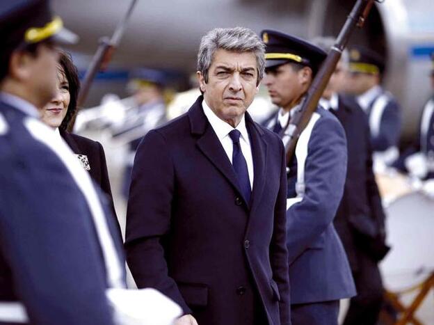 Darín en la piel del presidente argentino en el filme 'La cordillera'./agencias.