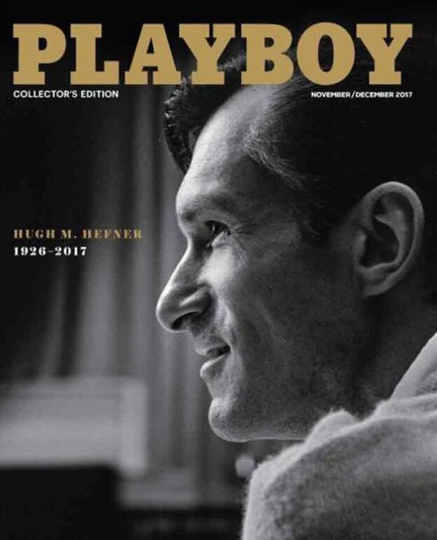 Portada con la que 'Playboy' rinde homenaje a Hugh Hefner./instagram.