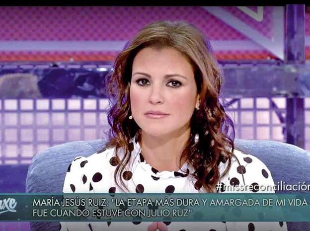 María Jesús Ruiz durante su intervención en 'Sábado Deluxe'./telecinco.