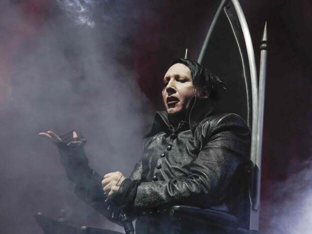 Marilyn Manson, acusado de acoso sexual, en un concierto reciente./cordon press.
