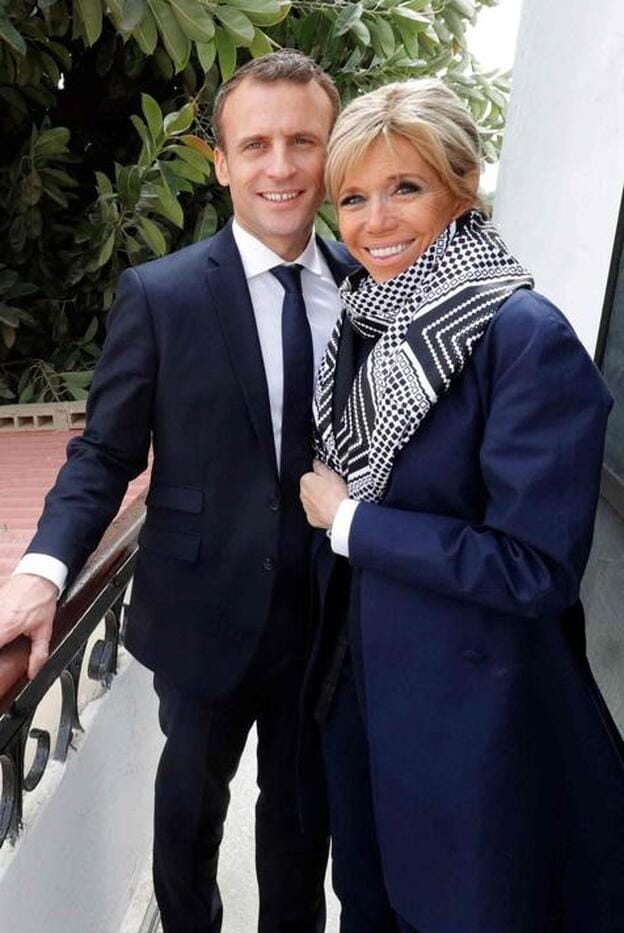 Emmanuel y Brigitte Macron en una foto de archivo./cordon press.