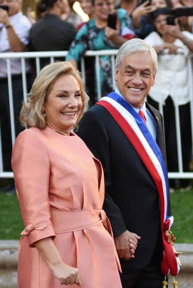Cecilia Piñera junto a su marido, Sebastián Piñera, presidente de Chile./agencias.