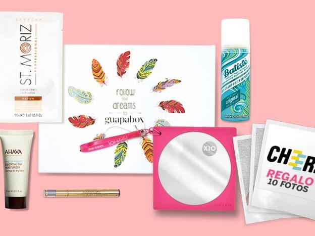 La caja de belleza Guapabox de abril te ofrece cinco productos de belleza y un regalo./D.R.