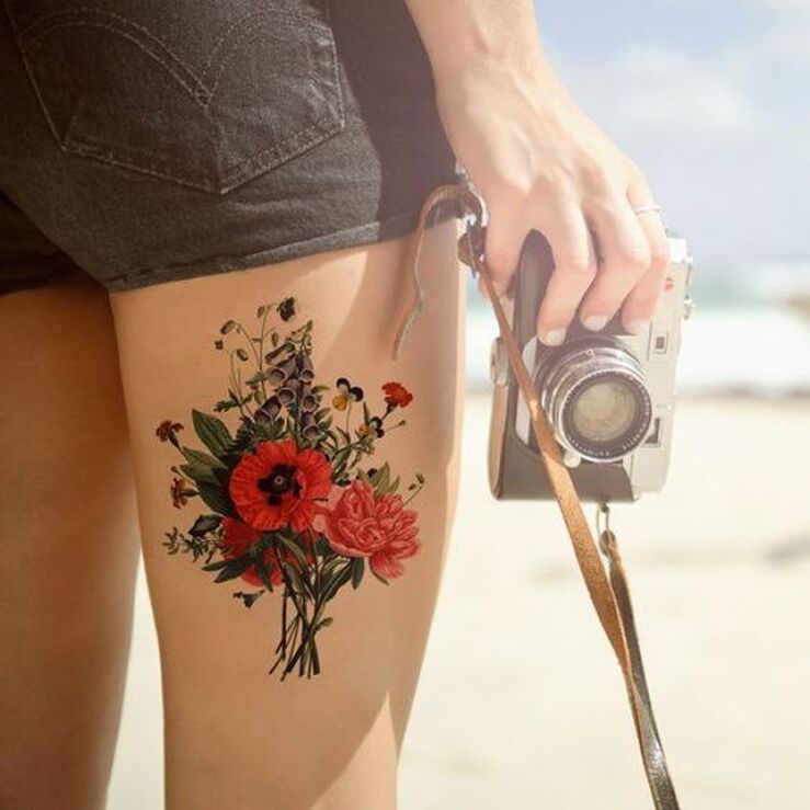 Tatuajes de flores para sentir la primavera en tu piel