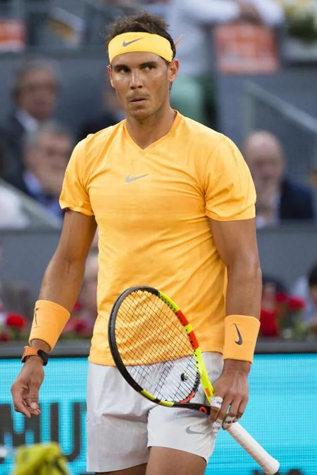 El tenista Rafael Nadal disputando uno de sus últimos partidos./Gtres