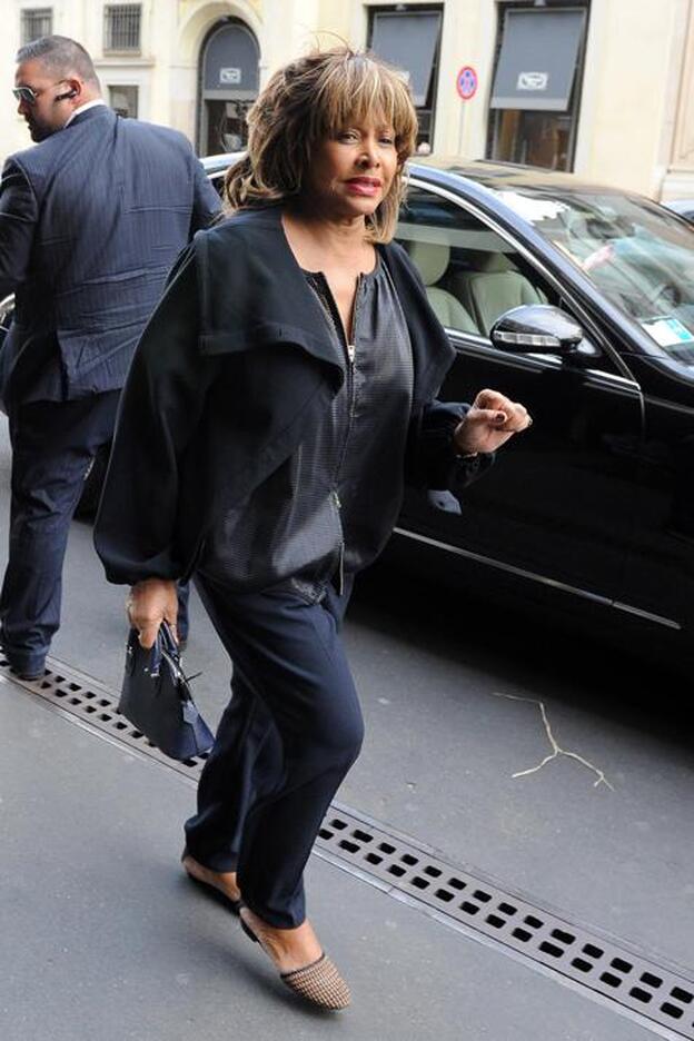 La cantante Tina Turner durante una viaje a Milán./gtres