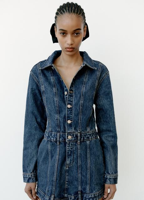 Vestido vaquero de Zara (39,99 euros)