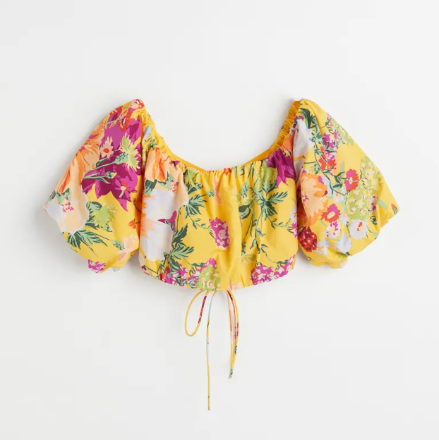 El top de flores de H&M.