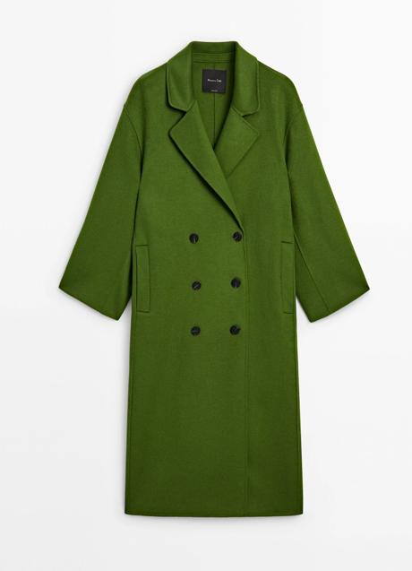 Abrigo verde de Massimo Dutti (249 euros)