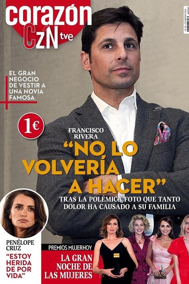 Francisco Rivera, protagonista de la portada de esta semana./corazón tve