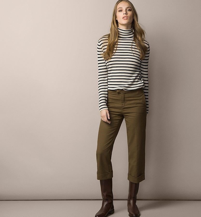 Pantalón cropped de Massimo Dutti