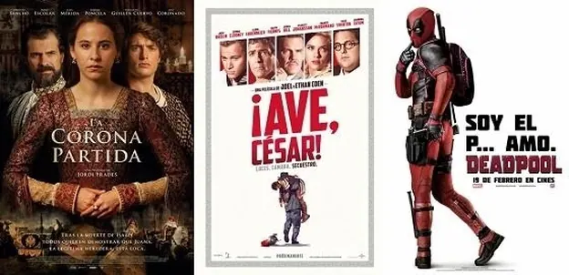 'La Corona Partida', '¡Ave César!' y 'Deadpool', nuestros tres imprescindibles para el fin de semana/RTVE/UPI/Waytoblue