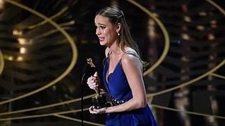 Premios Oscar 2016: las nueve fotos de emoción de Brie Larson, mejor actriz principal