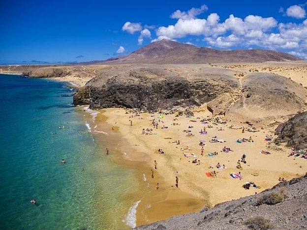 Playa del Papagayo, en Lanzarote