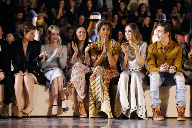 'Front row' del desfile de H&M en la Semana de la Moda de París