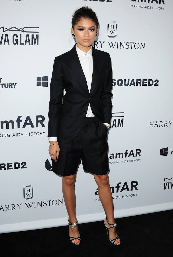 Zendaya en la gala amfAR