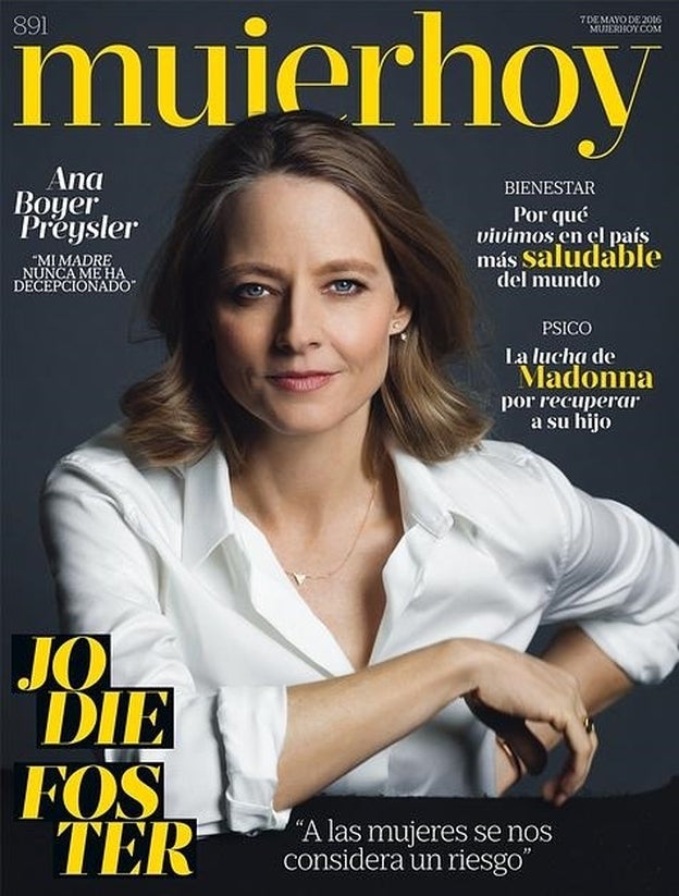 Jodie Foster, puro talento en nuestra portada semanal de Mujerhoy