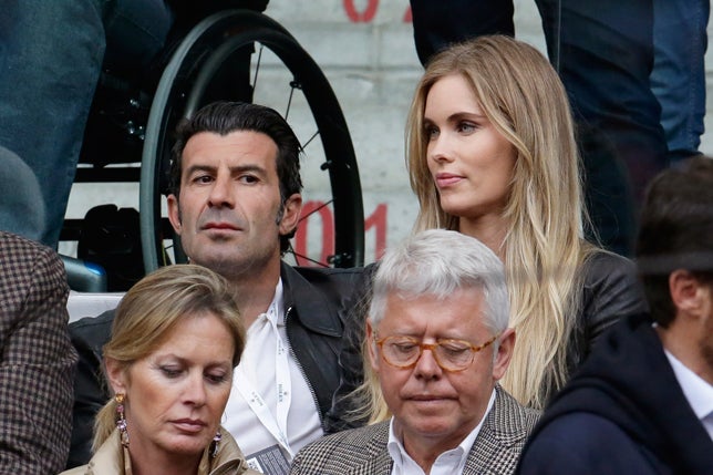 Famosos en el Open de Tenis de Madrid: Luis Figo y Helen Swedin