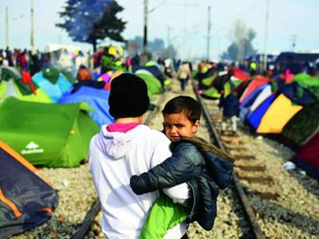 Niños refugiados sirios en diferentes centros y campamentos de acogida