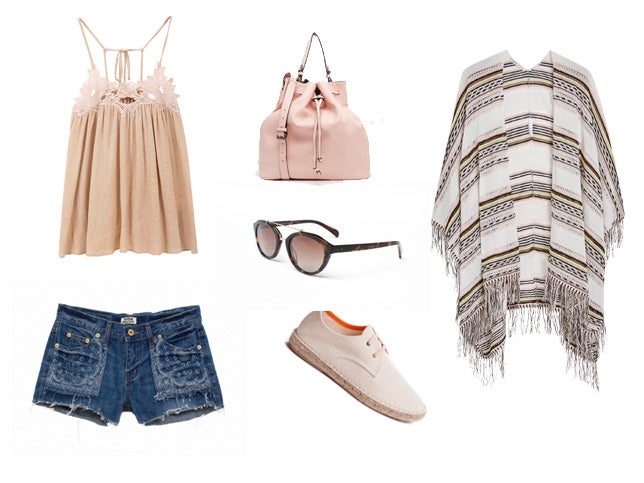 Look para ir de festival con shorts vaqueros