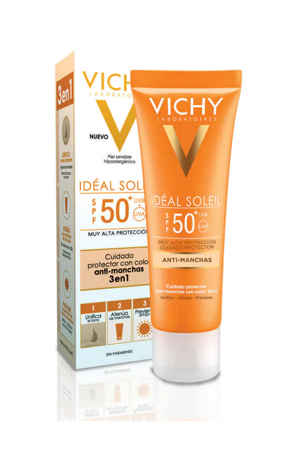 Crema solar Idéal Soleil Anti-manchas 3en1 SPF 50+ de Vichy