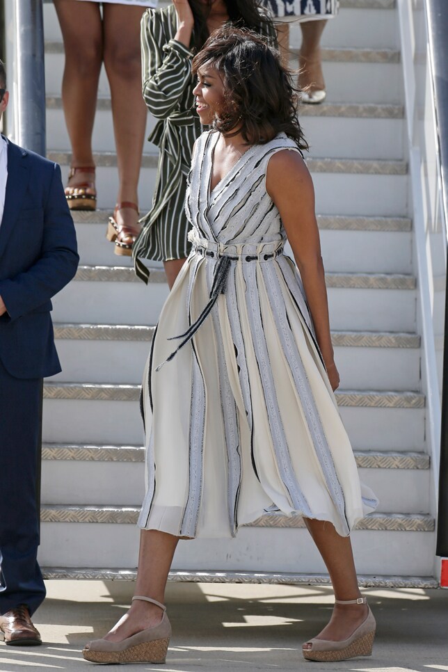Así fue la llegada de Michelle Obama a España