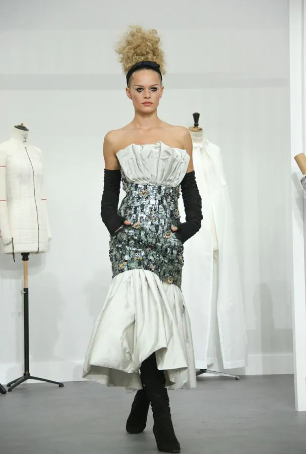 Vestido palabra de honor de Alta Costura, de Chanel