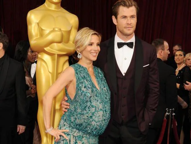 El matrimonio Hemsworth - Pataky en los Oscar de 2014