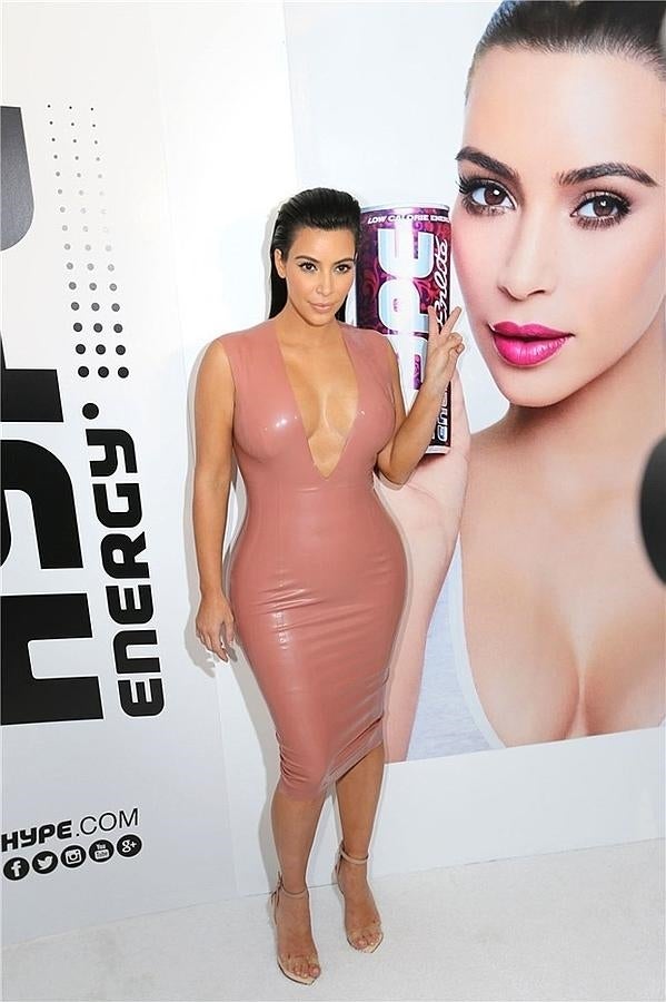 Kim Kardashian y su vestido de látex