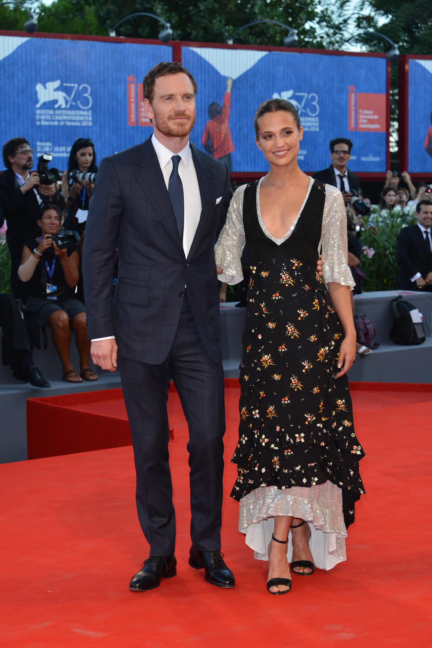 Alicia Vikander y Michael Fassbender en Venecia