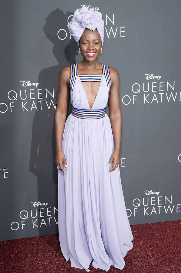 Lupita Nyongo en el estreno de 'Queen of Katwe'