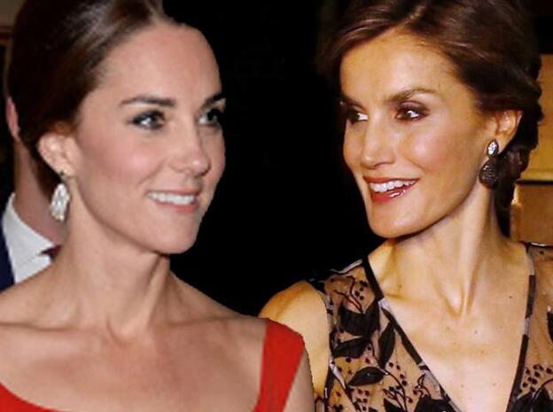 Los looks de Kate Middleton y Letizia./Mujerhoy.com