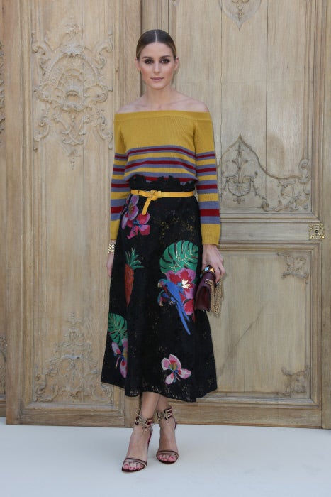 Olivia Palermo en el desfile de Valentino en la Semana de la Moda de París