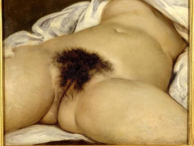 El cuadro El origen del mundo de Gustave Courbet que Facebook ha censurado.