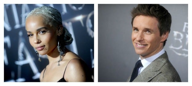 Eddie Redmayne y Zoe Kravitz./PIluca santos