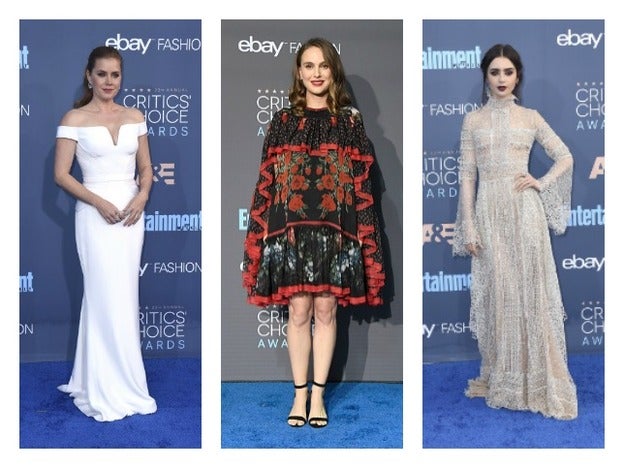 Amy Adams, Natalie Portman y Lily Collins, entre las más elegantes de los Critics Choice Awards./MUJERHOY