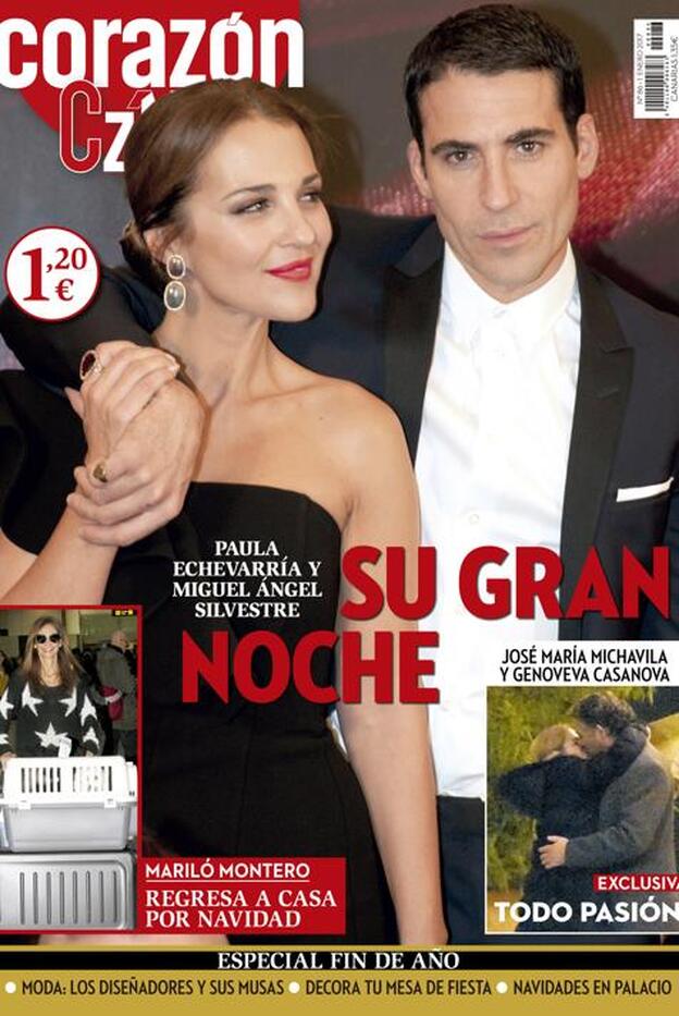 Paula Echevarría y Miguel Ángel Silvestre son los protagonistas de la portada de 'Corazón Tve'./