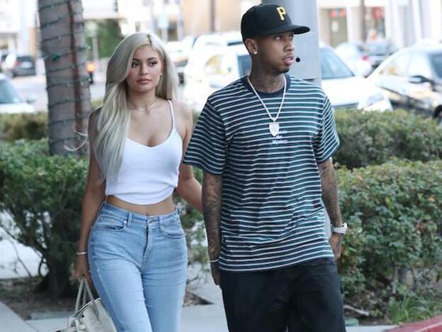 Kylie Jenner con Tyga, su pareja./GTres