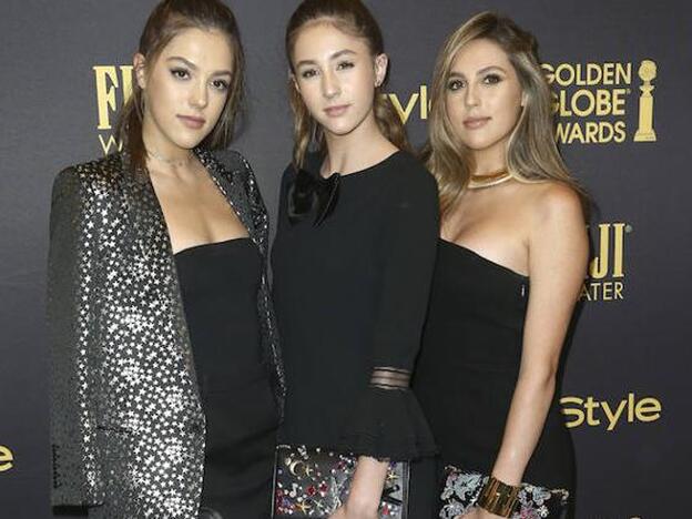 Sistine, Scarlet y Sophia Stallone, Miss Globos de Oro./GTREs