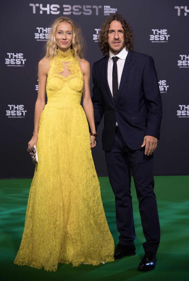 Carles Puyol y Vanesa Lorenzo en los Premios The Best 2017