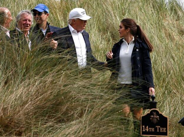 Trump y Hope Hicks