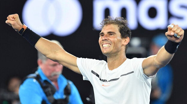 Rafa Nadal celebrando su victoria/Gtres